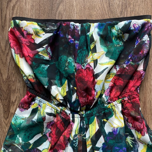 EUC Floral Strapless Dress by RACHEL Rachel Roy - Picture 2 of 12